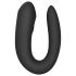 Satisfyer Double Joy - vibrador inteligente à prova d'água para casais (preto)