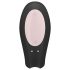 Satisfyer Double Joy - vibrador inteligente à prova d'água para casais (preto)