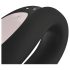 Satisfyer Double Joy - vibrador inteligente à prova d'água para casais (preto)