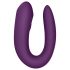 Satisfyer Double Joy - vibrador inteligente e à prova d'água para casais (roxo)