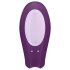 Satisfyer Double Joy - vibrador inteligente e à prova d'água para casais (roxo)