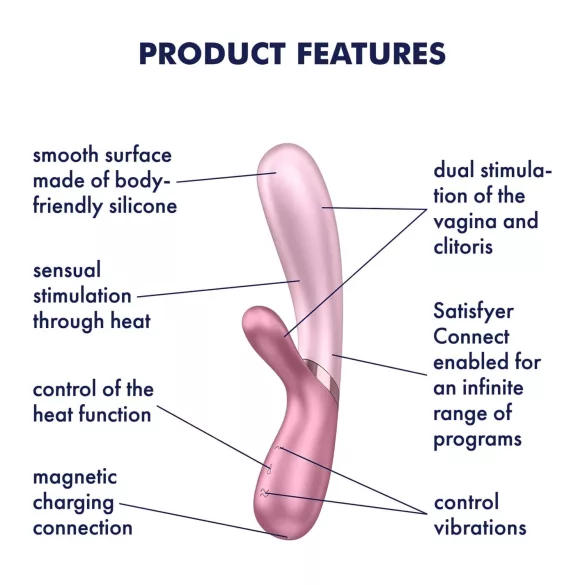 Satisfyer Hot Lover - vibrador controlado por app (rosa)