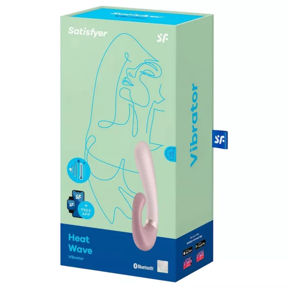 Satisfyer Heat Wave - vibrador com aquecimento e braço flexível (bege)
