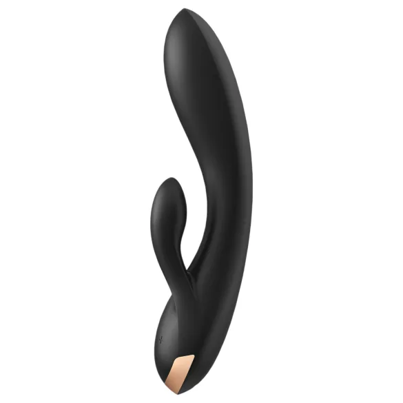 Satisfyer Double Flex - vibrador com braço para clitóris controlado por app (preto)