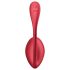 Satisfyer Shiny Petal - Ovo vibratório com controle remoto (vermelho)