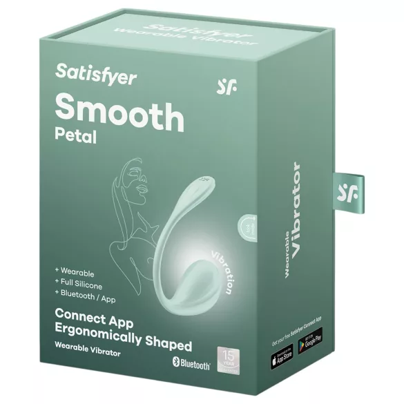 Satisfyer Smooth Petal - Ovo vibratório controlado por app (verde)