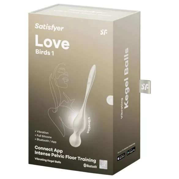 Satisfyer Love Birds 1 - Bola vaginal vibratória com controlo por app (branca)