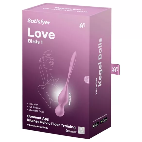 Satisfyer Love Birds 1 - Bola vaginal com vibração controlada por app (rosa)