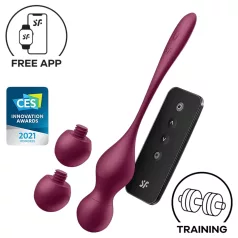   Satisfyer Love Birds Vary - Bola de geisha vibratória com controlo por app (vermelha)