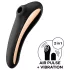 Satisfyer Dual Kiss - vibrador recarregável vaginal e clitóris - preto