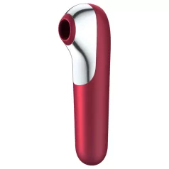   Satisfyer Dual Love - vibrador clitóris e vaginal com app - silicone vermelho
