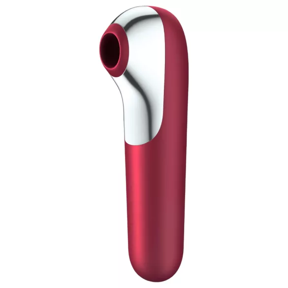 Satisfyer Dual Love - vibrador clitóris e vaginal com app - silicone vermelho