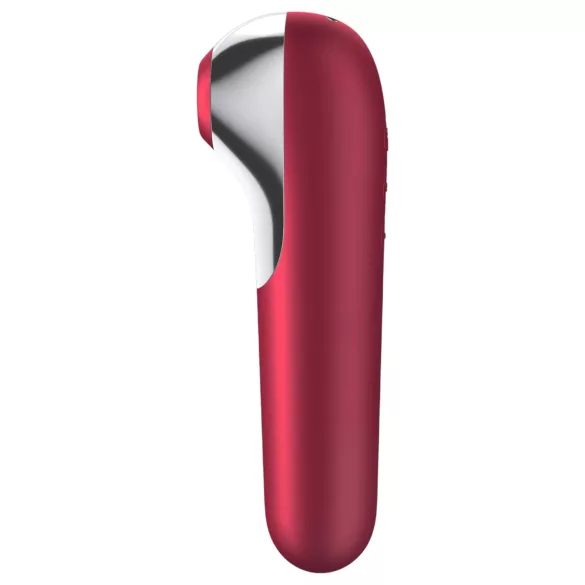 Satisfyer Dual Love - vibrador clitóris e vaginal com app - silicone vermelho