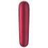 Satisfyer Dual Love - vibrador clitóris e vaginal com app - silicone vermelho
