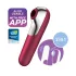 Satisfyer Dual Love - vibrador clitóris e vaginal com app - silicone vermelho