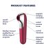 Satisfyer Dual Love - Vibrador Inteligente para Ponto G e Clitóris (vermelho)