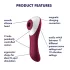 Satisfyer Dual Crush - vibrador ponto G e clitóris recarregável - vermelho