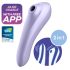 Satisfyer Dual Pleasure - Vibrador Inteligente 2 em 1 com Ondas de Ar (Lilás)
