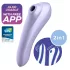 Satisfyer Dual Pleasure - vibrador 2 em 1 sucção e vibração - silicone lilás