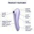 Satisfyer Dual Pleasure - Vibrador Inteligente 2 em 1 com Ondas de Ar (Lilás)