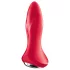 Satisfyer - plug anal vibratório rotativo com esferas - silicone vermelho