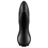 Satisfyer - plug anal vibrador rotativo com textura de pérolas - silicone preto