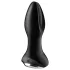 Satisfyer - plug anal vibratório com esferas - silicone preto