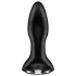Satisfyer - plug anal vibratório com esferas - silicone preto