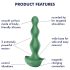 Satisfyer Lolli-Plug 2 - vibrador anal recarregável e resistente à água (verde)