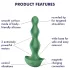 Satisfyer Lolli-Plug 2 - vibrador anal recarregável à prova d'água - verde