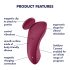 Satisfyer Sexy Secret - Vibrador Inteligente à Prova D'Água para Calcinha (vermelho)
