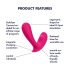 Satisfyer Top Secret - Vibrador Inteligente com 2 Motores (Rosa)