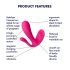 Satisfyer Top Secret Plus - vibrador inteligente 3 em 1 (rosa)