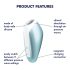Satisfyer Love Breeze - Estimulador de Clitóris à Prova d'Água (Azul)