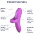 Satisfyer Amante Ousado - vibrador de dedo recarregável e à prova d'água (rosa)