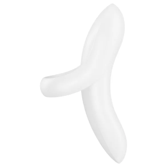 Satisfyer Bold Lover - vibrador de dedo recarregável à prova d'água - branco