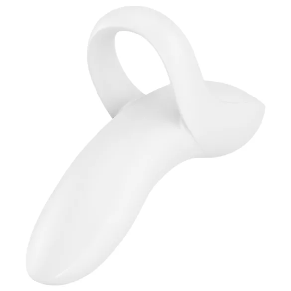 Satisfyer Bold Lover - vibrador de dedo recarregável à prova d'água - branco