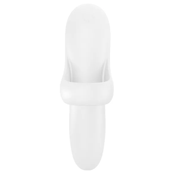 Satisfyer Bold Lover - vibrador de dedo recarregável à prova d'água - branco
