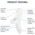 Satisfyer Bold Lover - recarregável, à prova d'água, vibrador de dedo (branco)