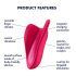 Satisfyer High Fly - vibrador à prova d'água para clitóris recarregável (rosa)