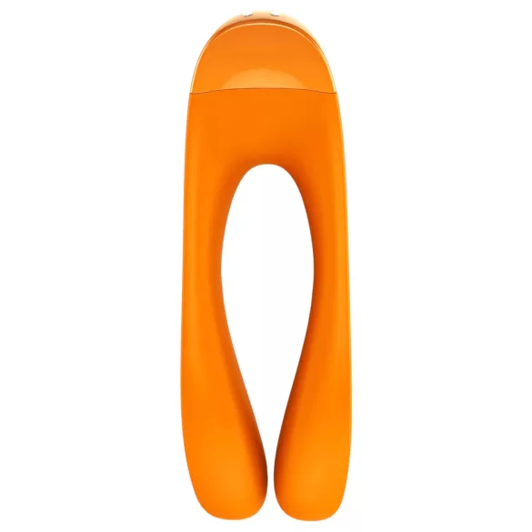 Satisfyer Candy Cane - vibrador recarregável duplo à prova d'água - laranja