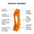 Satisfyer Candy Cane - Vibrador Duplo Recarregável e à Prova d'Água (Laranja)