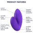 Satisfyer Love Riot - recarregável, à prova d'água, vibrador de dedo (roxo)