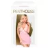 Penthouse - conjunto de lingerie rendado com colar - rosa - M/L
