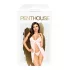 Penthouse After Sunset - babydoll transparente com tanga - branco - M/L