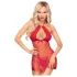 Penthouse - babydoll e tanga rendados - vermelho