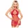 Penthouse - babydoll e tanga rendados - vermelho - M/L