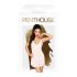Sedução Casual Penthouse - camisola renda e fio dental (branco)