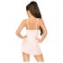 Sedução Casual Penthouse - camisola renda e fio dental (branco) - L/XL