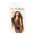 Penthouse - body arrastão sem mangas - preto - XL